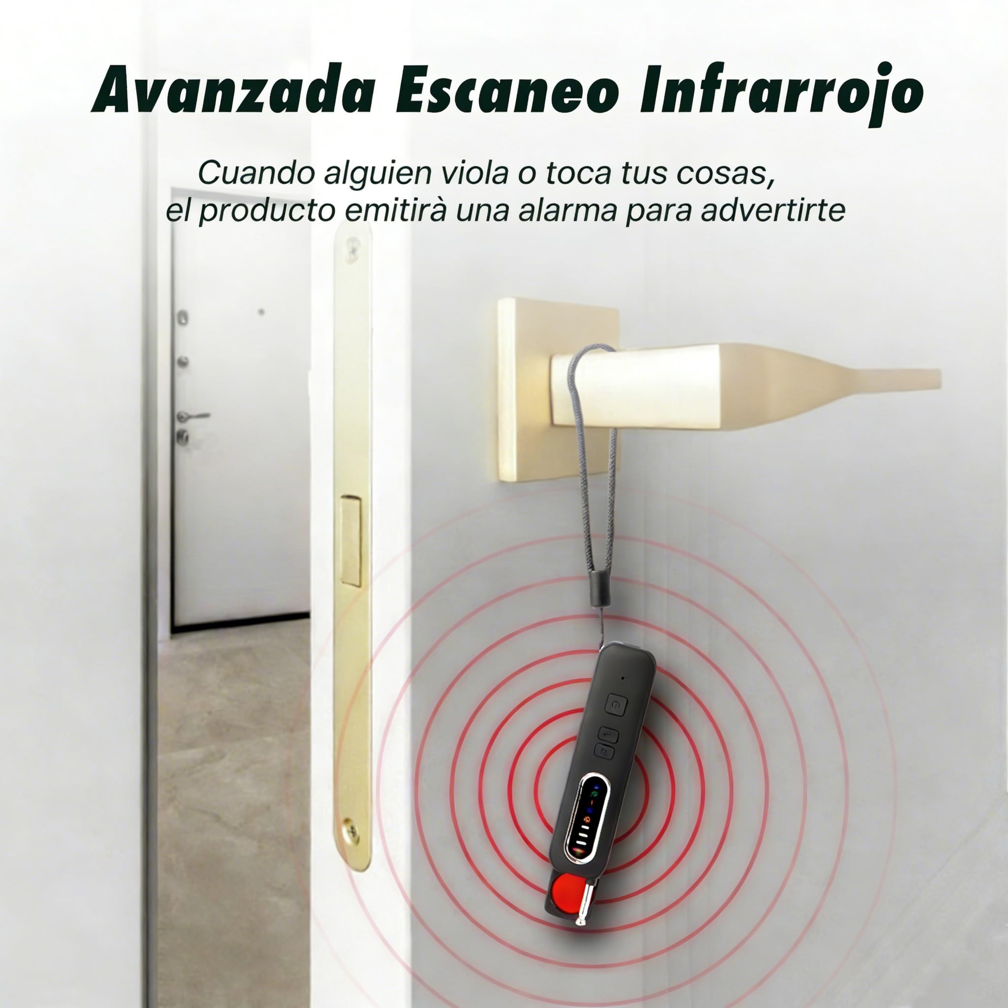 Detector Camaras y Microfonos Ocultos GPS y Detector de Errores, Detector de Señales RF para Hotel Hogar Oficina Viajes