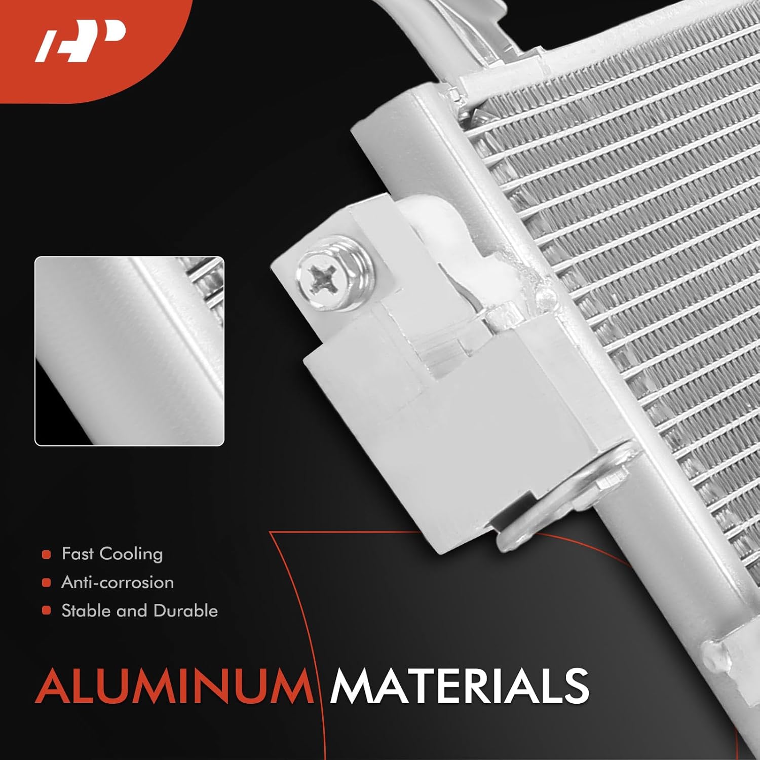 A-Premium Air Conditioning A/C Condenser Compatible with Chevrolet Camaro 2012 2013 2014 2015, 6.2L, Supercharged