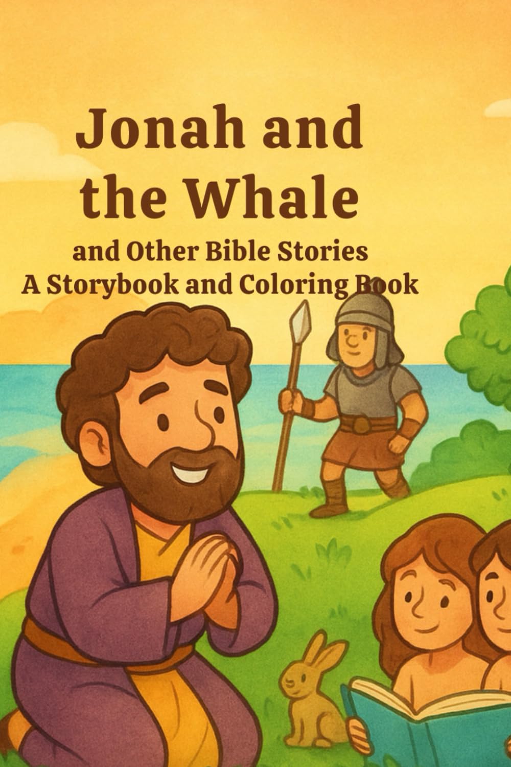 Jonah and the Whale and Other Bible Stories: A Storybook and Coloring Book