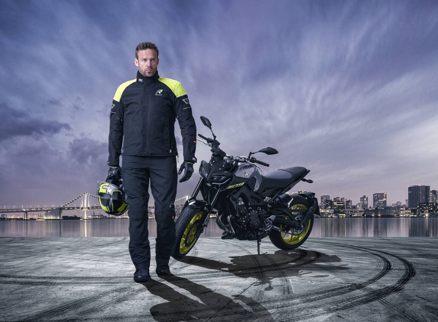 Rukka R-EX Pantaloni tessili moto, nero, 56