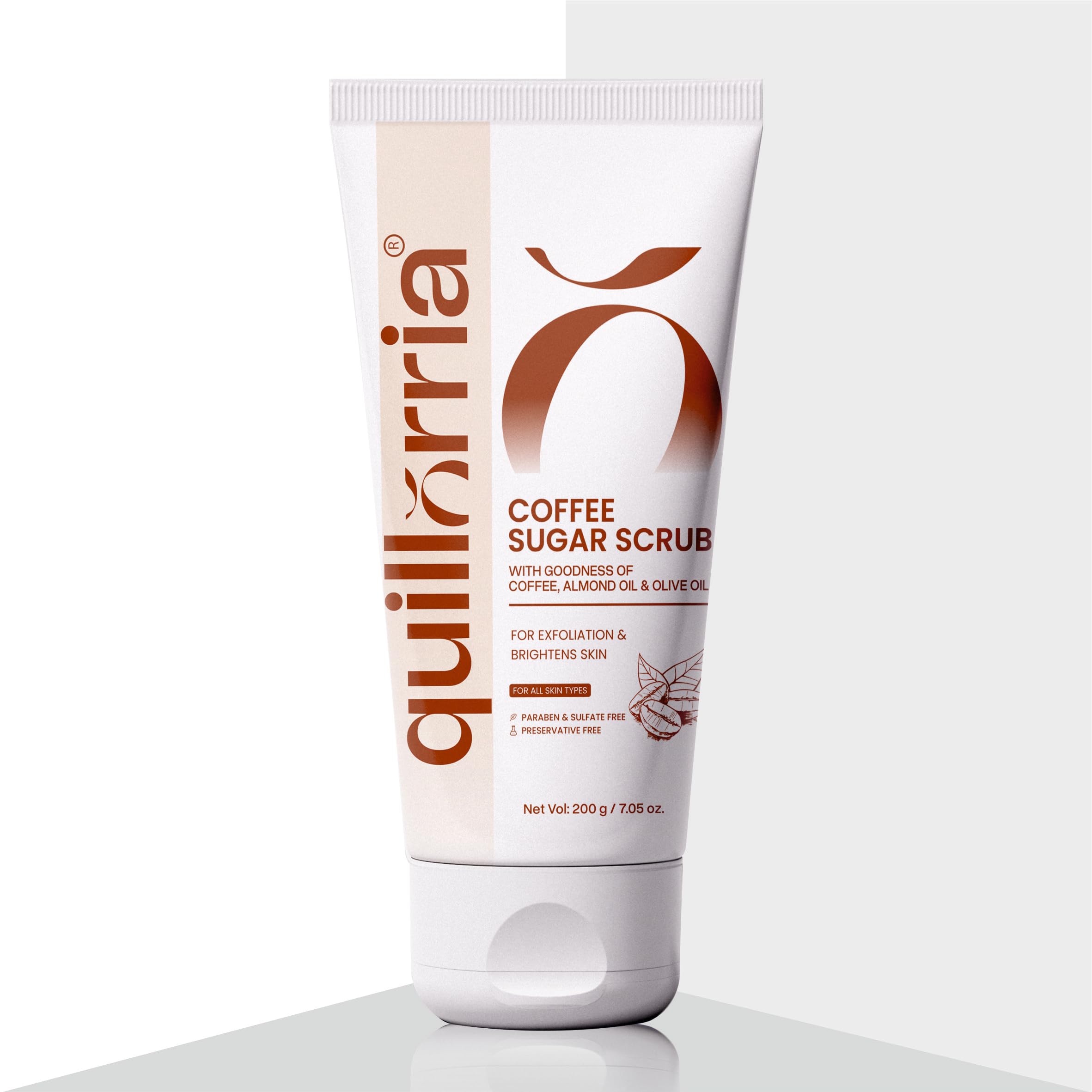 Quillorria Coffee Sugar Scrub | Exfoliating Face & Body Scrub | Natural Exfoliating Face & Body Sugar Scrub with Almond Oil | Skin Brightening | Tan Removal-image-43