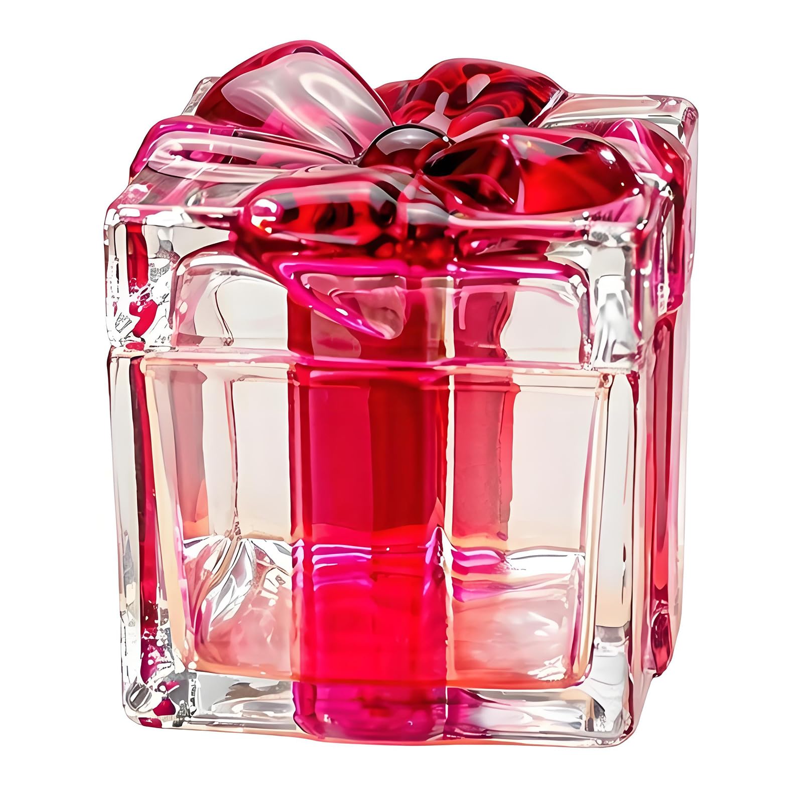 Xjdzineq Glass Jewelry Box Candy with Lid Rings Earring Trinket Storage Box Decorative Jar for Women Girls Glass Decorative Jars with Lid
