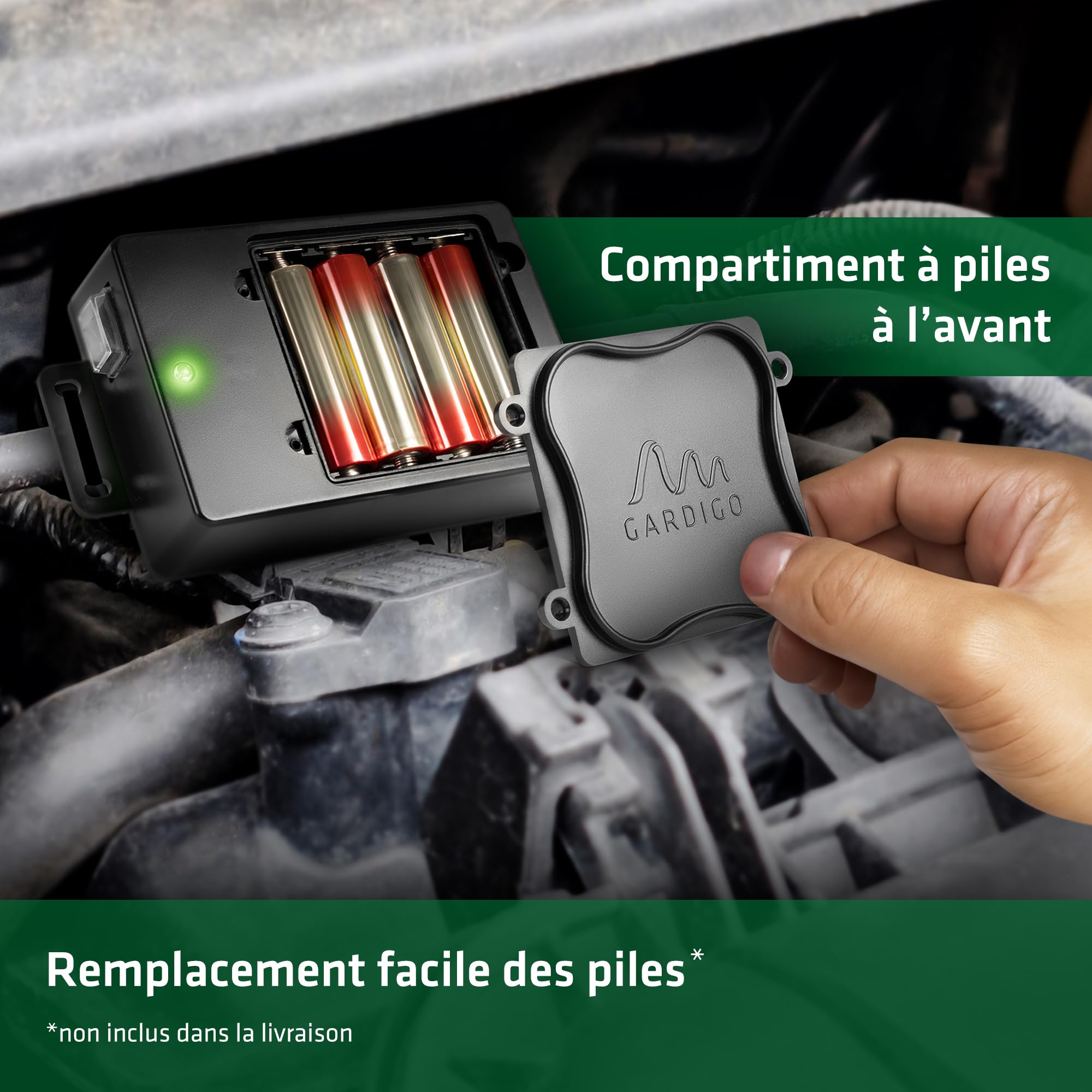 GARDIGO® Répulsif Anti Martres à Ultrasons avec Fréquences Variables | Repeller Anti-Fouines et Rongeurs | pour Voiture, Garage, Grenier | Remplacement Facile des Piles.