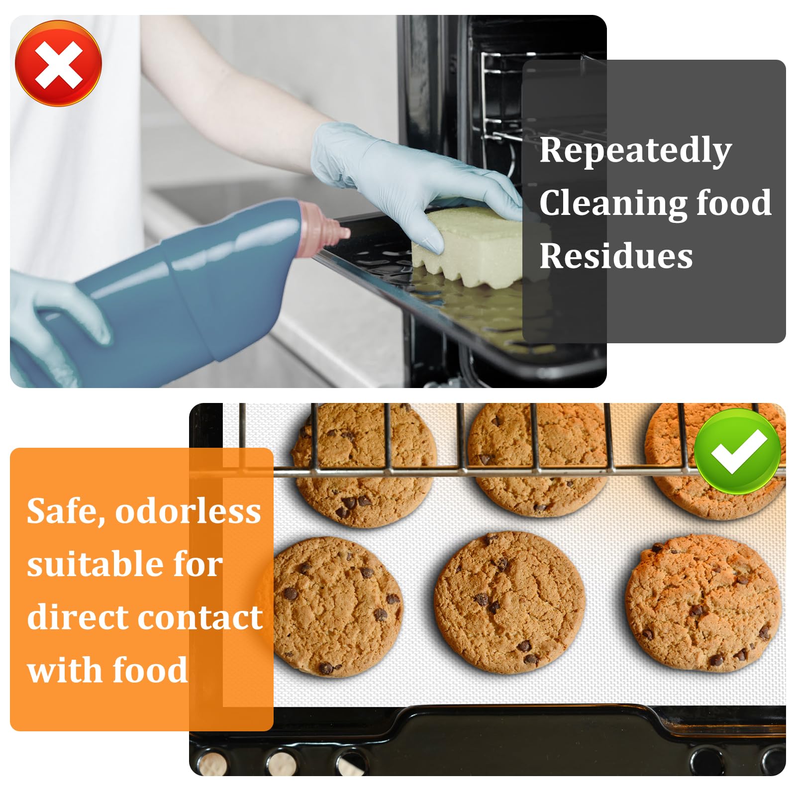 Aazon.co: Silicone Baking At, 12 IN X 6 FT Free Cutting Baking Sheet