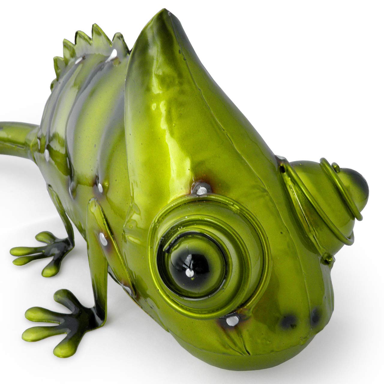 Amazon.co.jp: カメレオン 置物 オブジェ 飾り物(メタリック/大サイズ