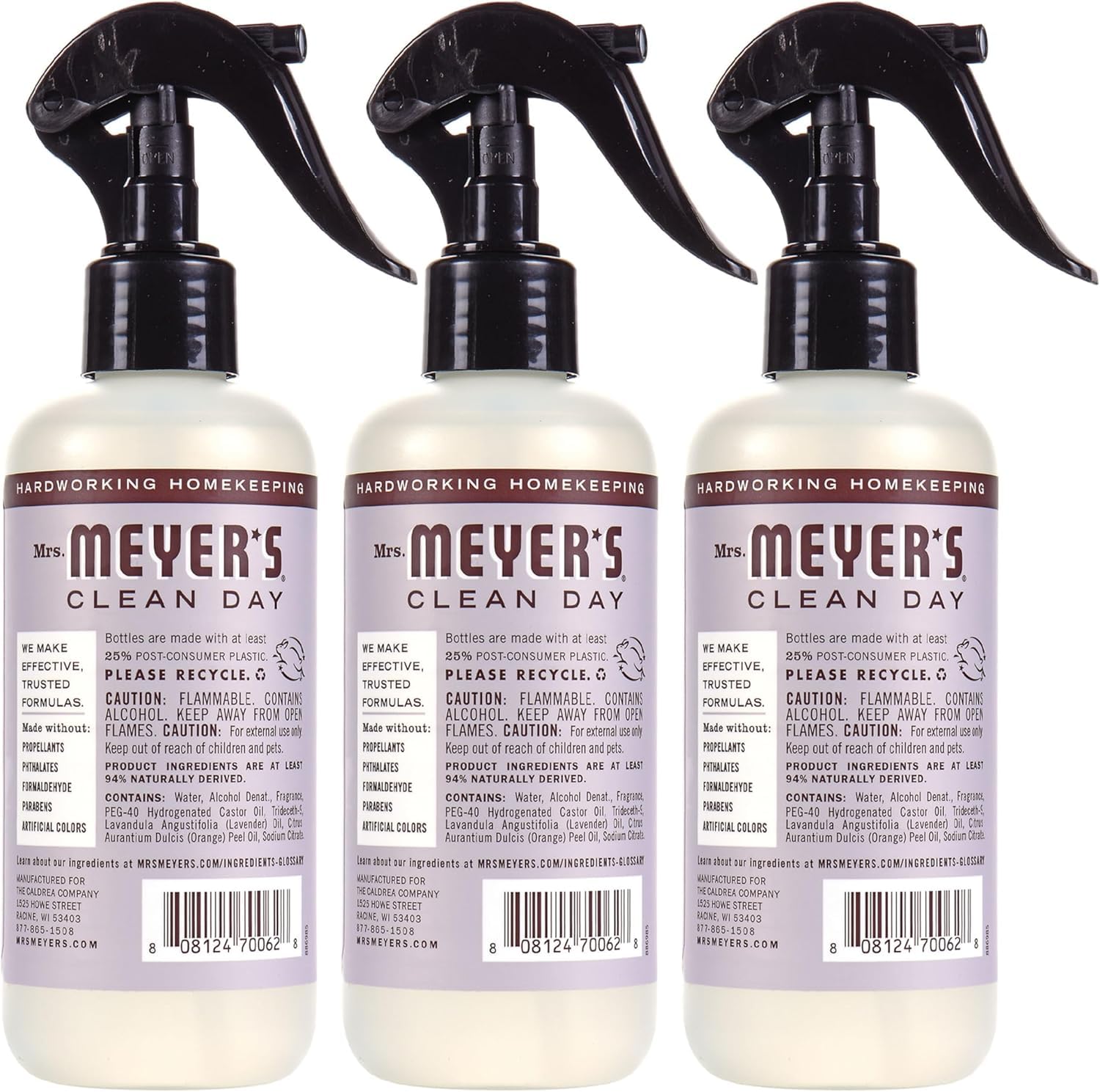 Mrs. Meyer's Room Freshener, Lavender, 8 Ounce Bottles (Pack of 3)