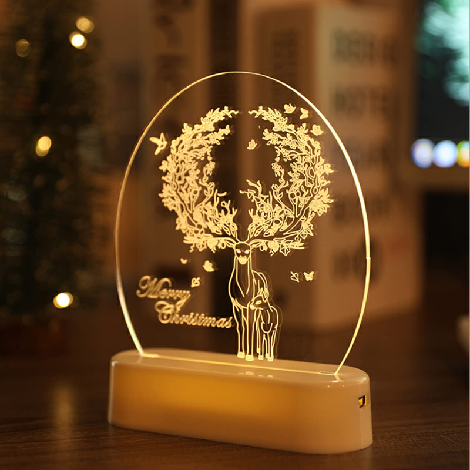Arbre LED en acrylique pour remplacer les vrais sapins encombrants et salissants