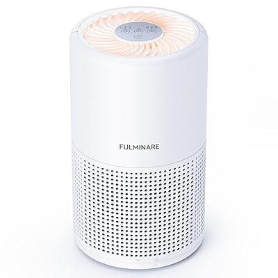 Air Purifiers for Bedroom, FULMINARE H13 True HEPA Air Filter, Quiet Air Cleaner With Night Light,Portable Small Air Purifier for Home, Office, Living Room