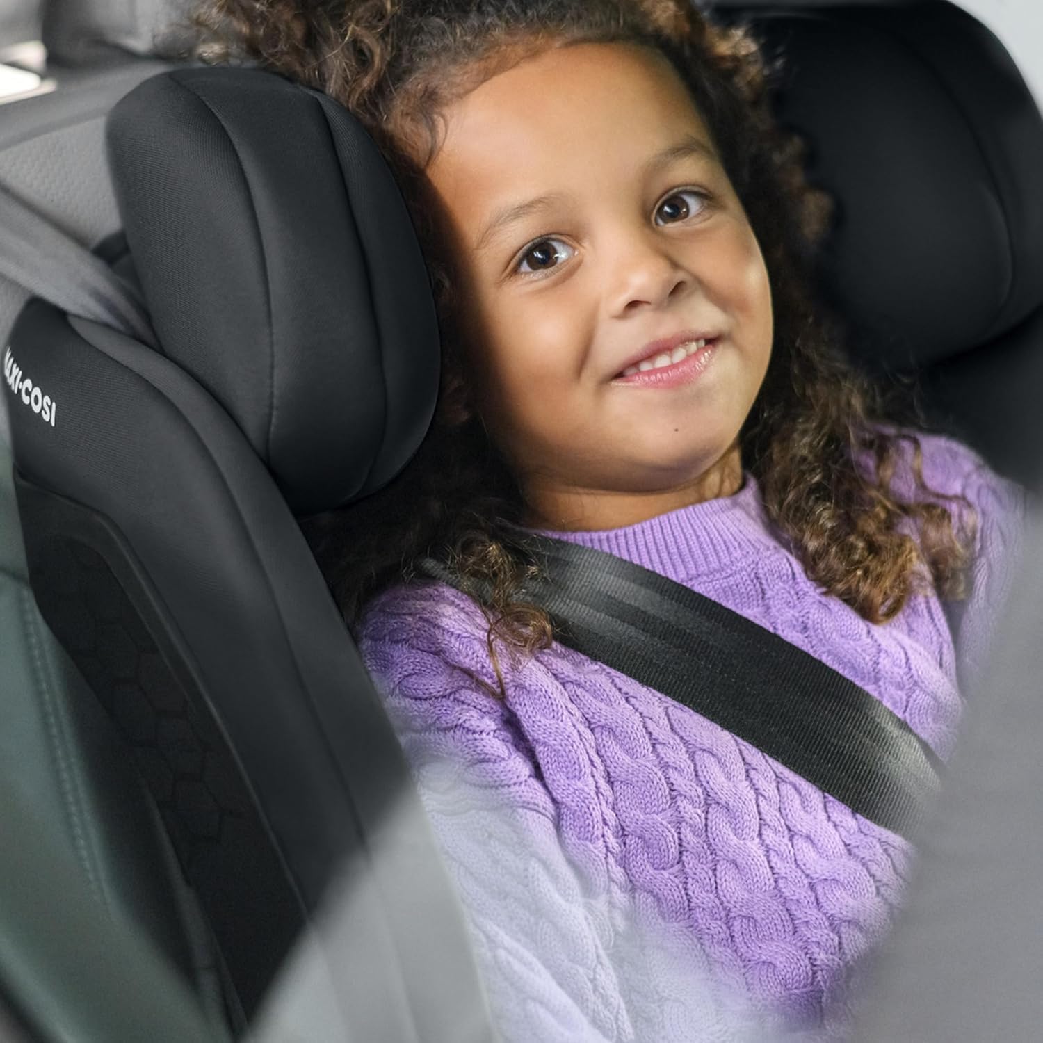 Maxi-Cosi Titan S Comfort i-Size, Fotelik samochodowy, od 15 mies. do 12 lat (76–150 cm), fotelik samochodowy ISOFIX, 5 poz. odchylania i 13 ustawień zagłówka, Ochrona boczna G-CELL, Authentic Black