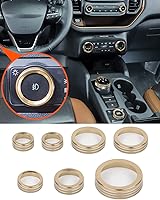 Vista 14 de Savadicar CKT01 Billet - Juegos de molduras de perillas de control de aluminio billet, faros/4WD/HVAC, biseles de anillos de perillas de control