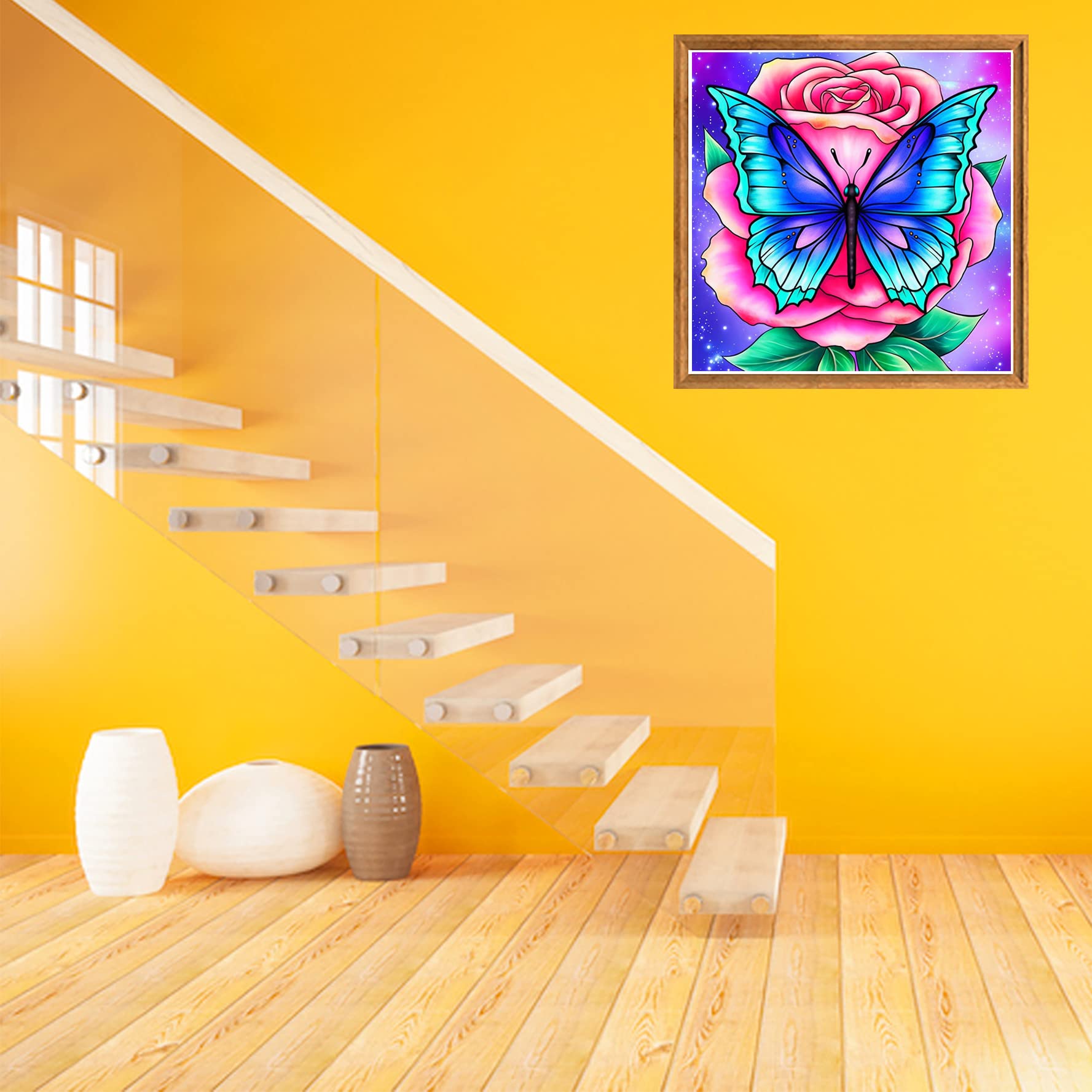 TRAPANO ROTONDO COMPLETO fai da te 5D pittura diamantata girasole decorazione casa artigianato