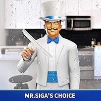 Vista 2 de MR.SIGA Escobilla de silicona multiusos para ventana, vidrio, puerta de ducha, parabrisas de automóvil, limpiador de ventanas resistente, incluye