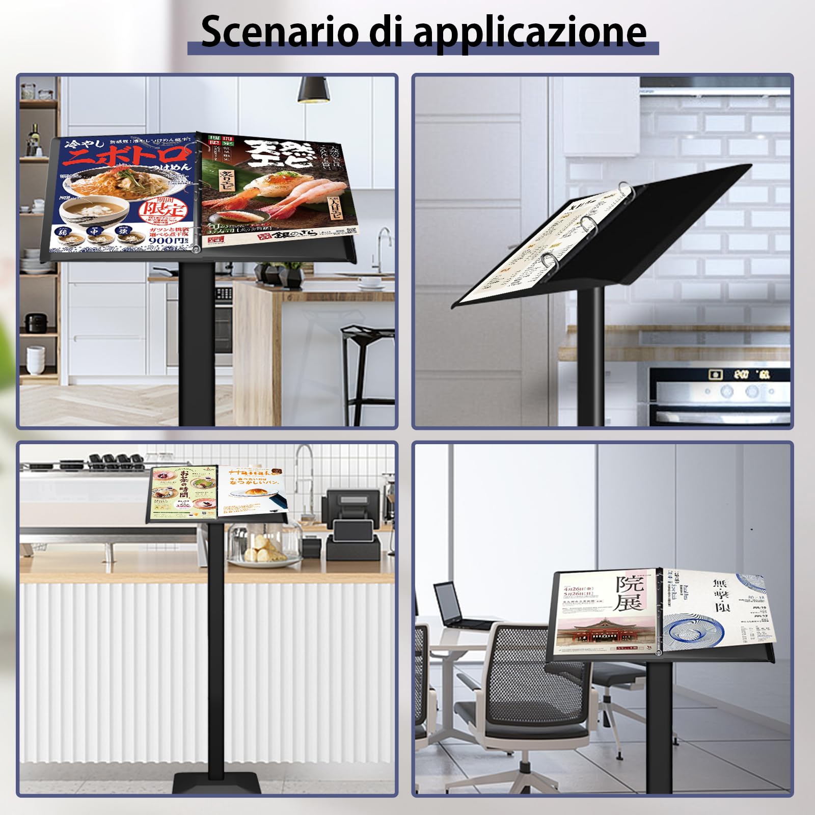 Supporto per menu, supporto per nome, supporto per menù, per esterni, lavagna di attesa, menu, supporto per nome, supporto, chiuso, cartello, attrezzi inclusi, facile da montare