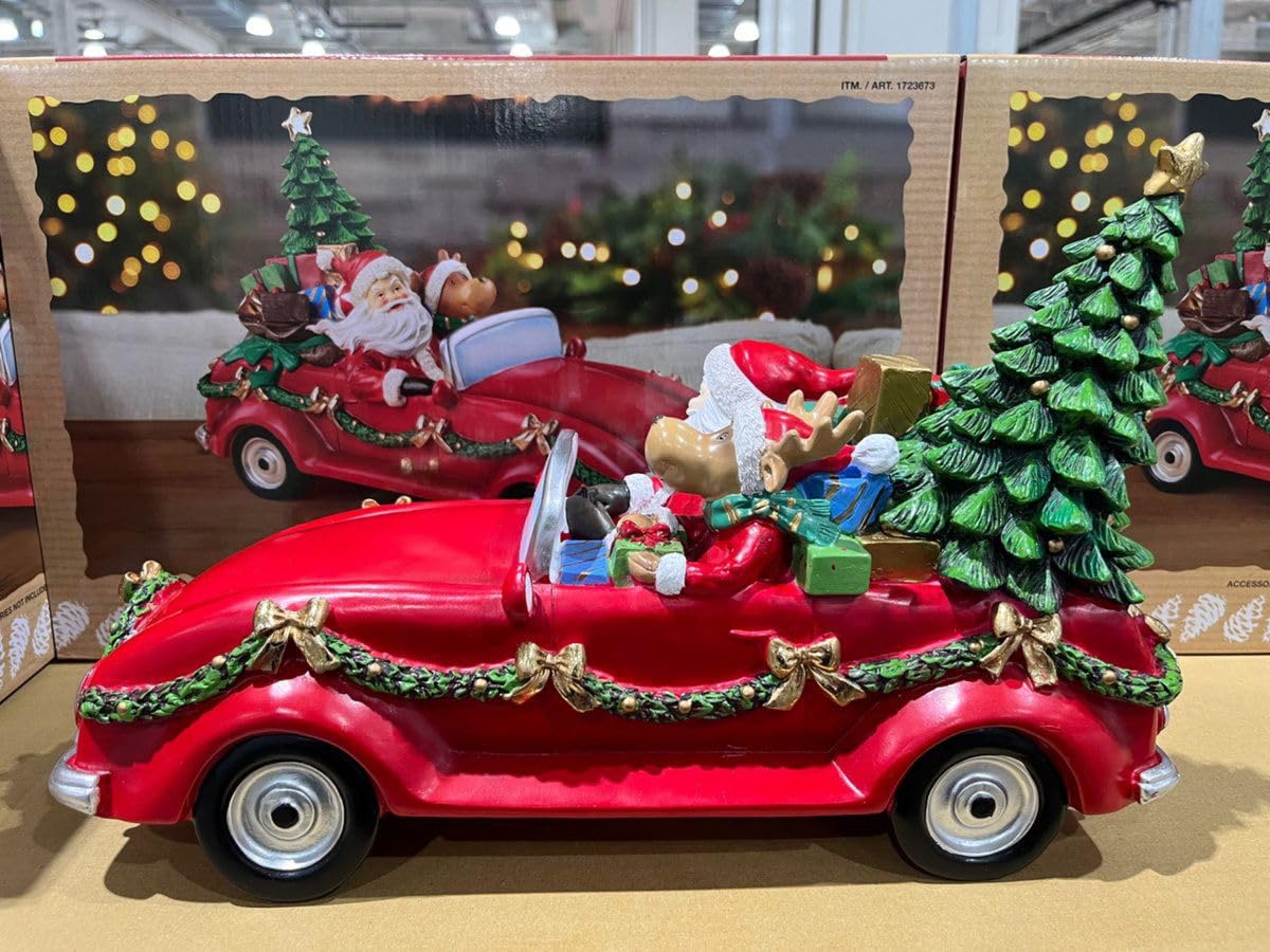 Amazon.co.jp: コストコクリスマスサンタカーのデコレーション