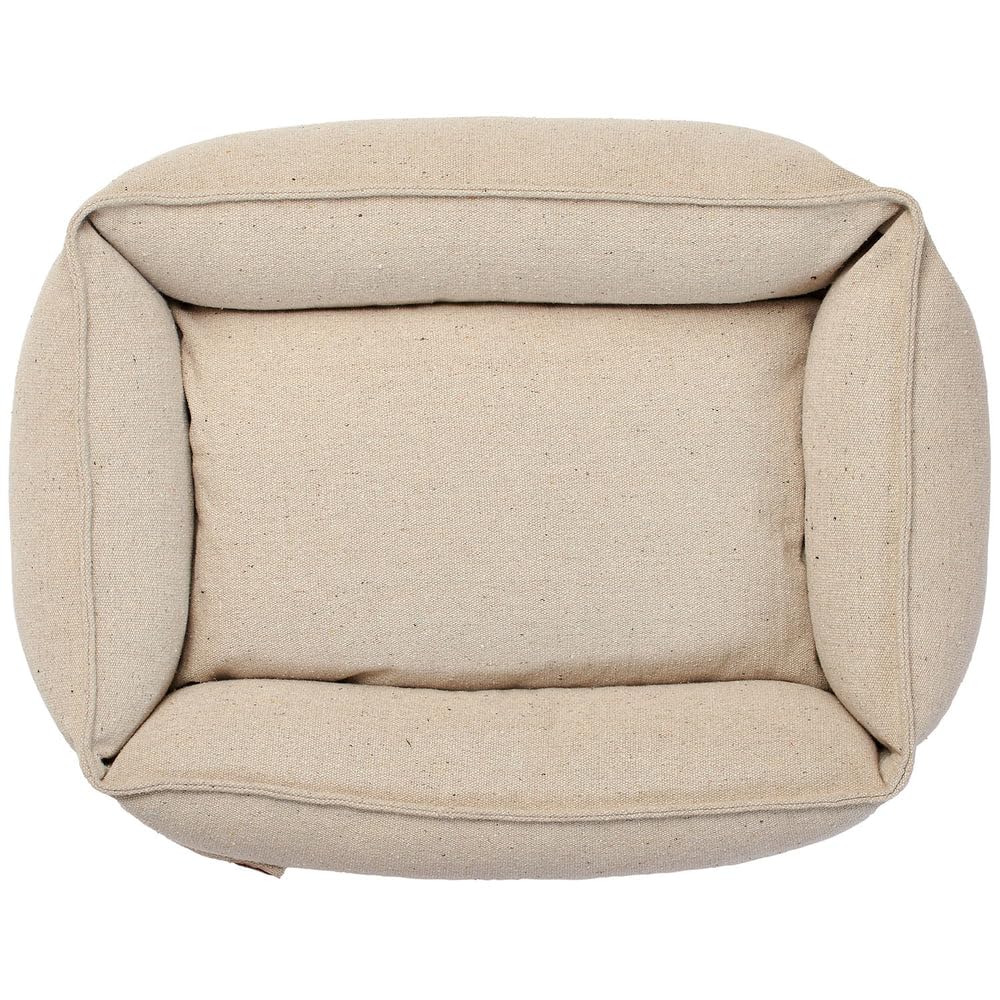 HUNTER Hundesofa Belluno, Farbe: Creme, mit robustem Strukturstoff, vorwiegend recycelte Materialien, nachhaltig, rutschhemmend, stilvoll und modern, Größe: M