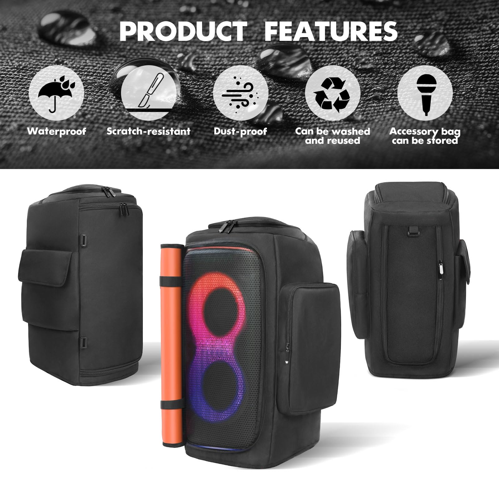 OURHZTB Speaker Case Compatible with JBL PartyBox 110/120 Portable Speaker - Image 4