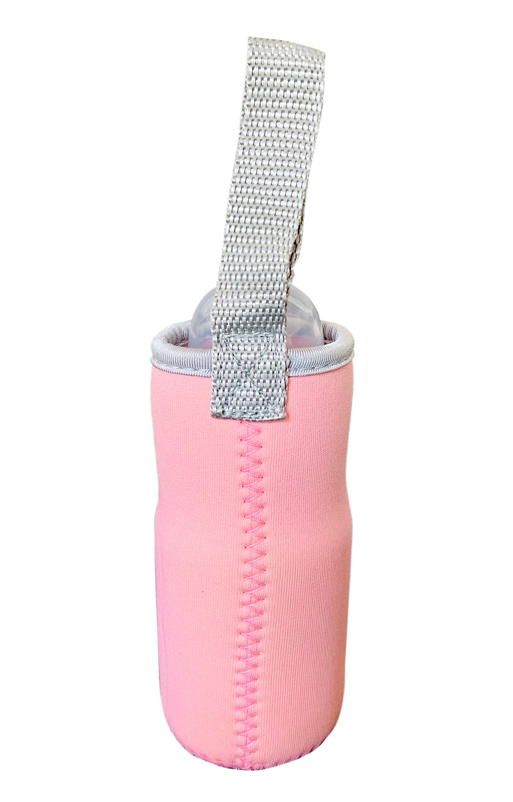 THE LITTLE LOOKERS Cute Animated Patterned Soft Stretchable Baby Feeding Bottle Cover with Easy to Hold Strap for 120ml, 150ml, 240ml (Fish & Lion, Pack of 2) - Image 6 thumbnail
