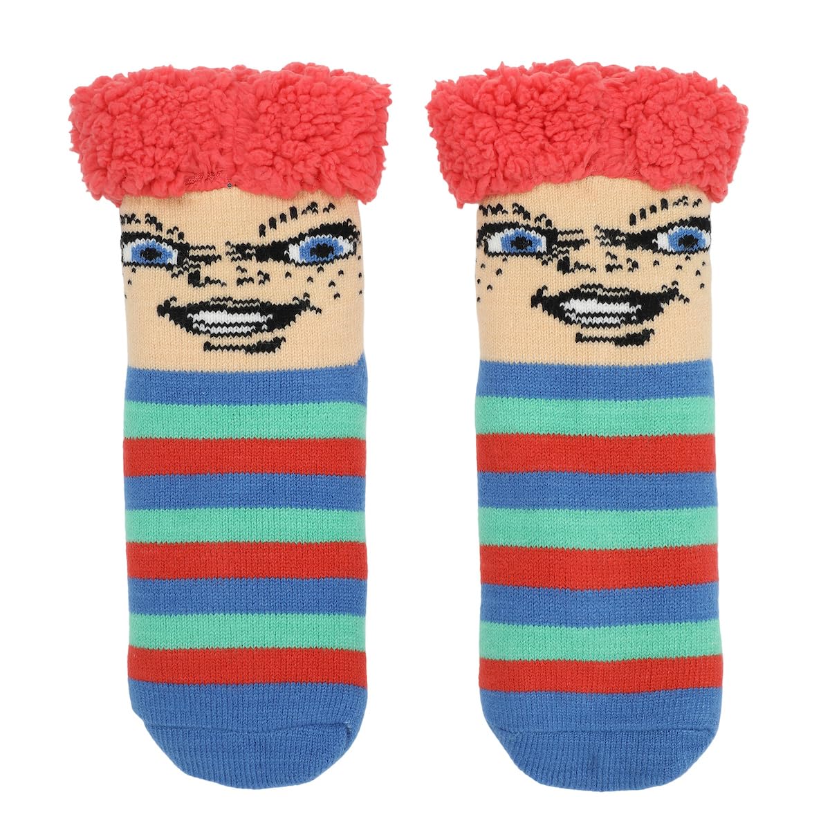 Bioworld Chucky Big Face - Calcetines tobilleros para mujer