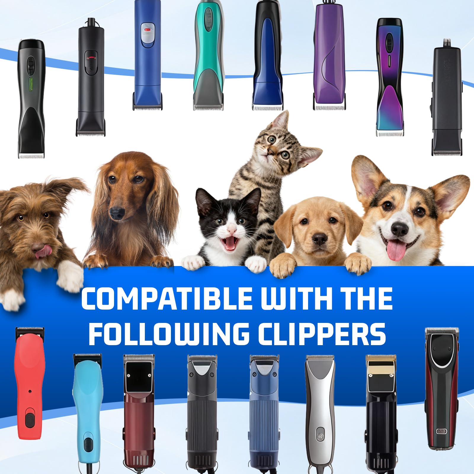 Amazon.com: 3-3/4FC Detachable Dog Blades Compatible with Andis