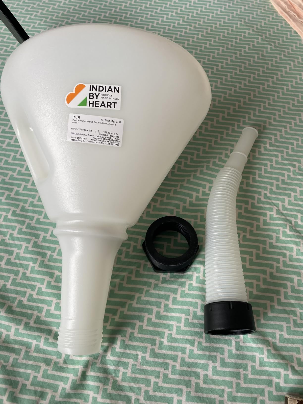 GROZ Smart Funnel with Dust Cap, Mesh Screen | Funnel for Diesel ...