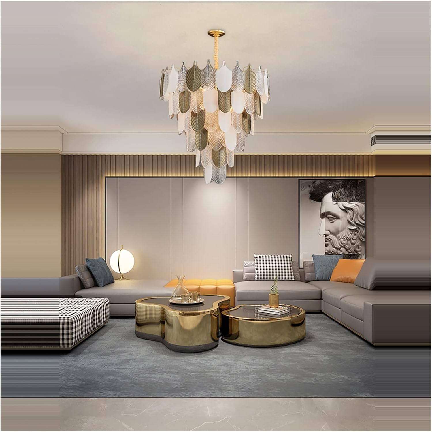 輸入雑貨 アイアン 『ユリ百合の1灯スタンドランプ』 ガラスシェード