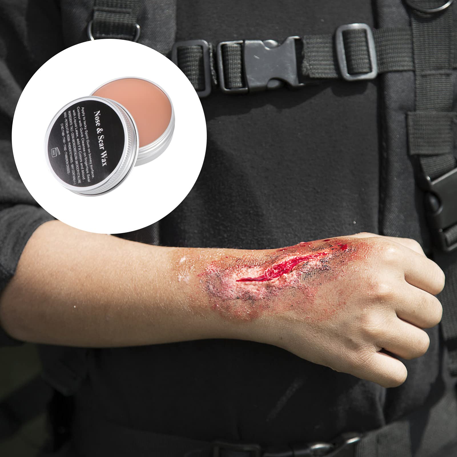 BESPORTBLE Crema De Maquillaje para Dedos Rotos con Cera para Heridas Falsas Herramienta De Maquillaje De Halloween y Disfraces De Halloween