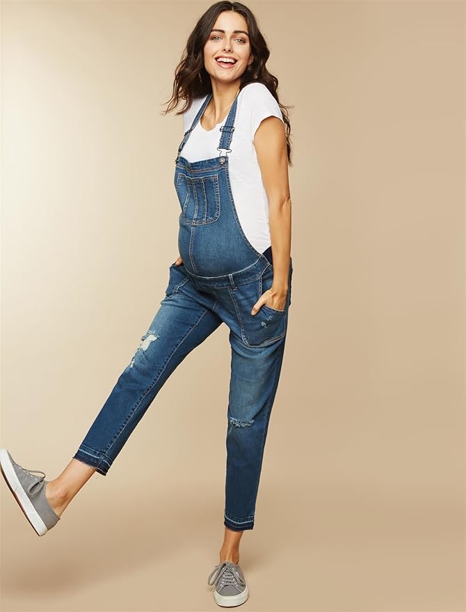 Maternity Denim Overalls