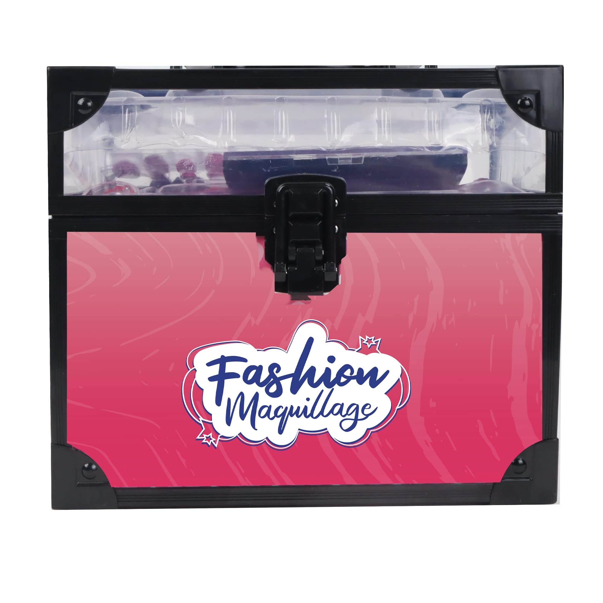 Beauty-Koffer - Make-up - 258009 - Rosa - Kunststoff - Spiel für Kinder - Nägel - Schönheit - Empfindliche Haut - Getestet von einem französischen Labor - Ab 5 Jahren