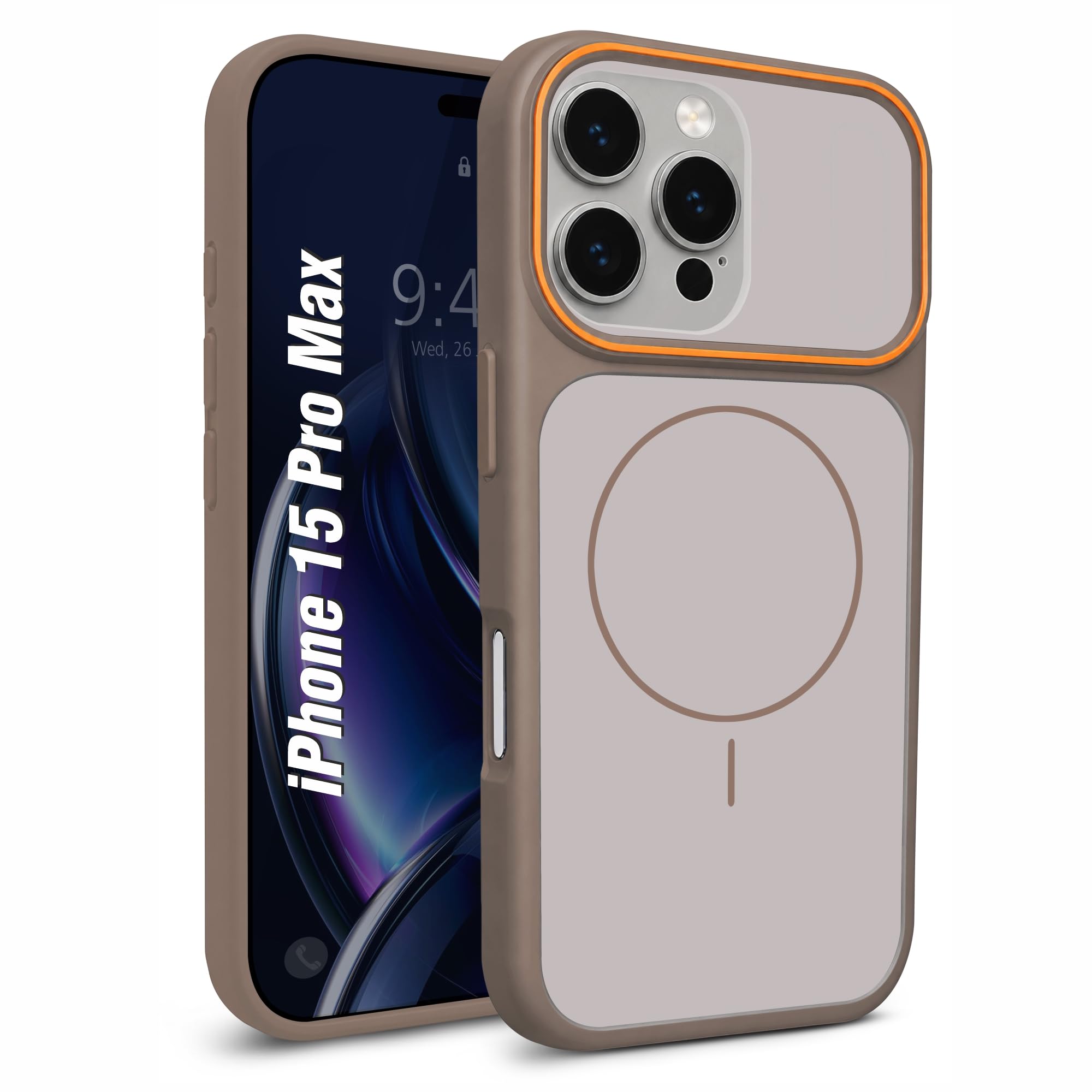 AIBEX Magnetic Compatible for Apple iPhone 18 Pro/Apple iPhone 17 Pro– Slim Protective Back Cover with Camera Lens Protection, Strong Magnetic Support, Anti-Slip Grip, Military Grade (Grey) — Amazon image 24