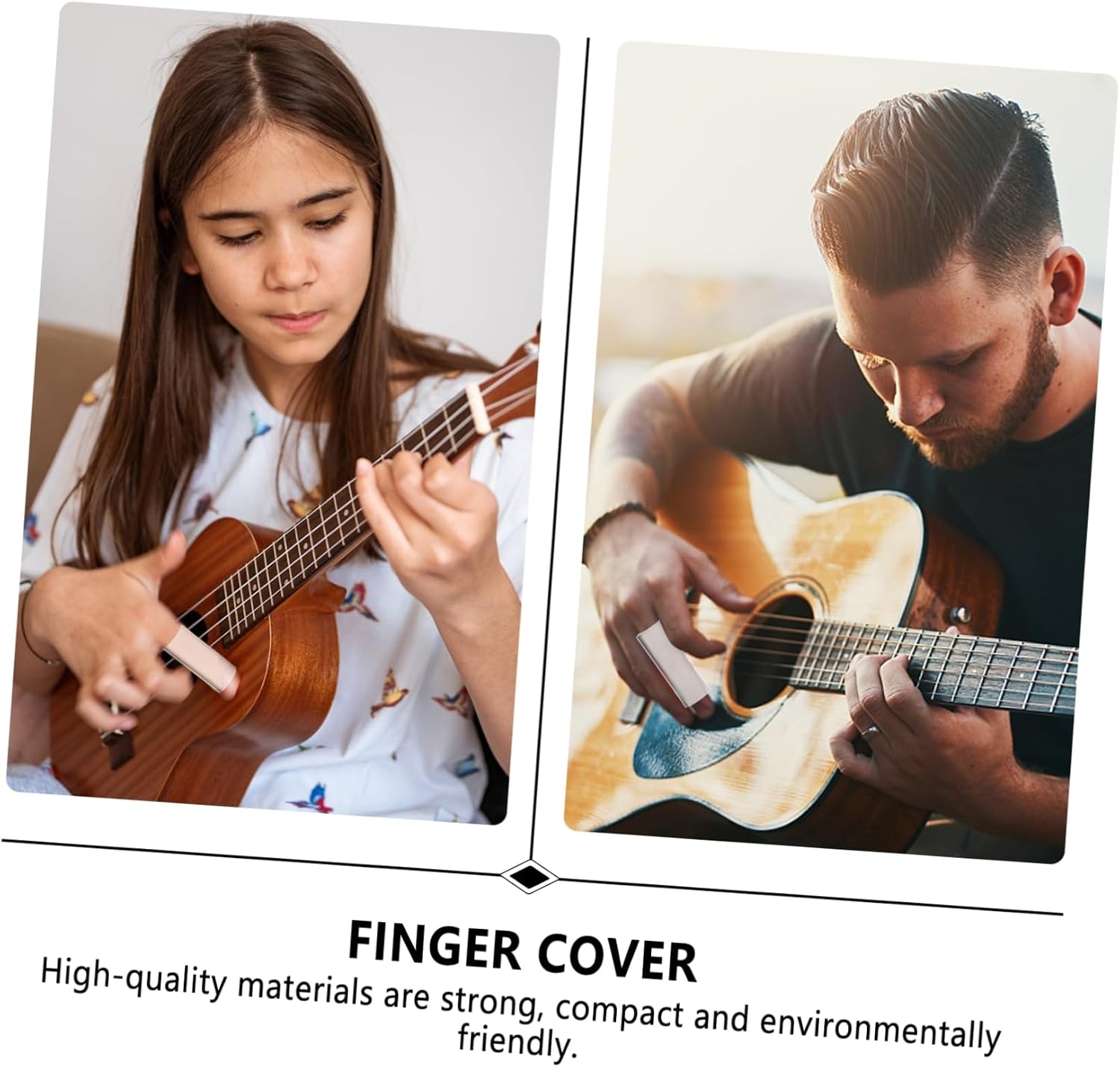 ERINGOGO 1 Guitar Slide Transparent Guitar Slides Smooth Play Harmonic Sound Material and Enthusiasts