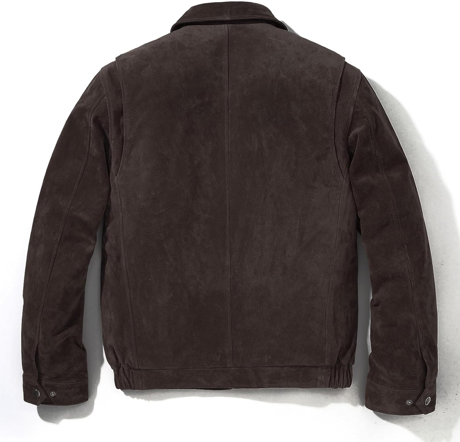 FLAVOR Men's Suede Leather Bomber Jacket Casual Coat for Men - Image 5