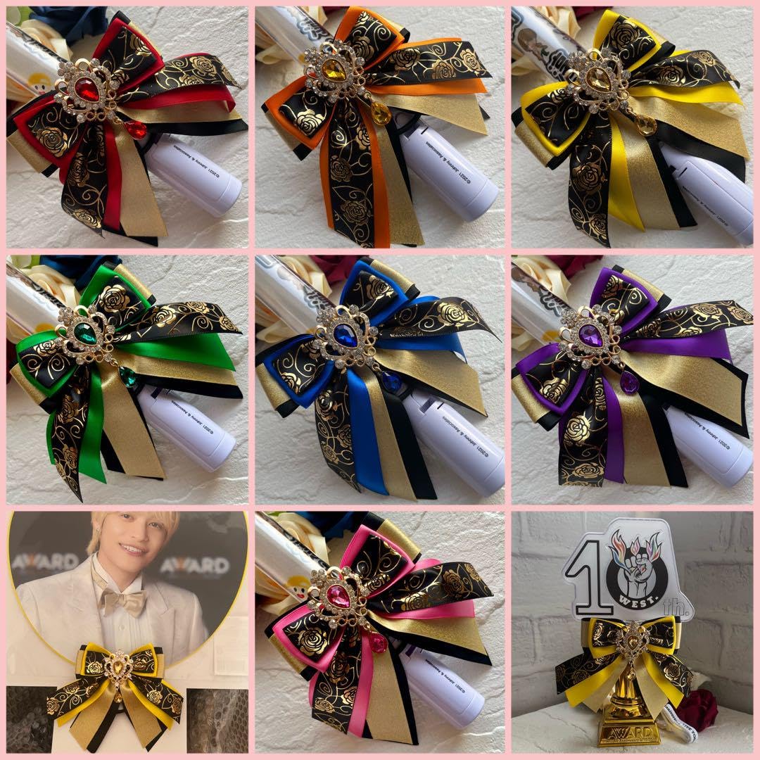 のんたんキンブレリボン ペンライトリボン/キンブレリボン/黒/ブラック/推し活/量産型