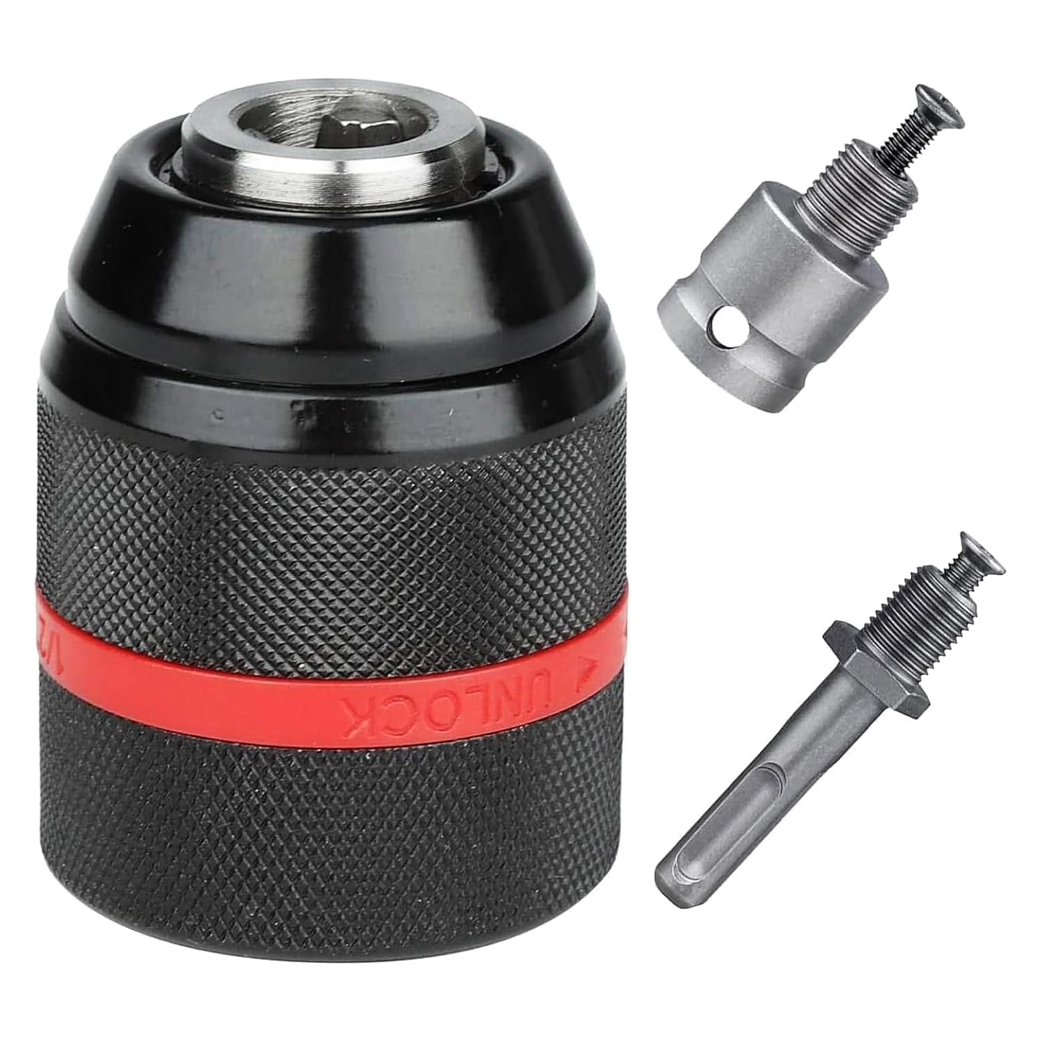 See full amazon price history chart for UPTODATETOOLS 1.5-13mm Keyless Drill Chuck Metal Heavy Duty 1/2-20UNF with SDS-Plus Shank 1/2 Socket Square Wrench Adapter for Impact Driver, Electric Drill, Hammer Drill UPTODATETOOLS 1.5-13mm Keyless Drill Chuck Metal Heavy Duty 1/2-20UNF with SDS-Plus Shank 1/2 Socket Square Wrench Adapter for Impact Driver, Electric Drill, Hammer Drill (B0D2NHWPRX) Amazon Price History, Amazon Price Tracker