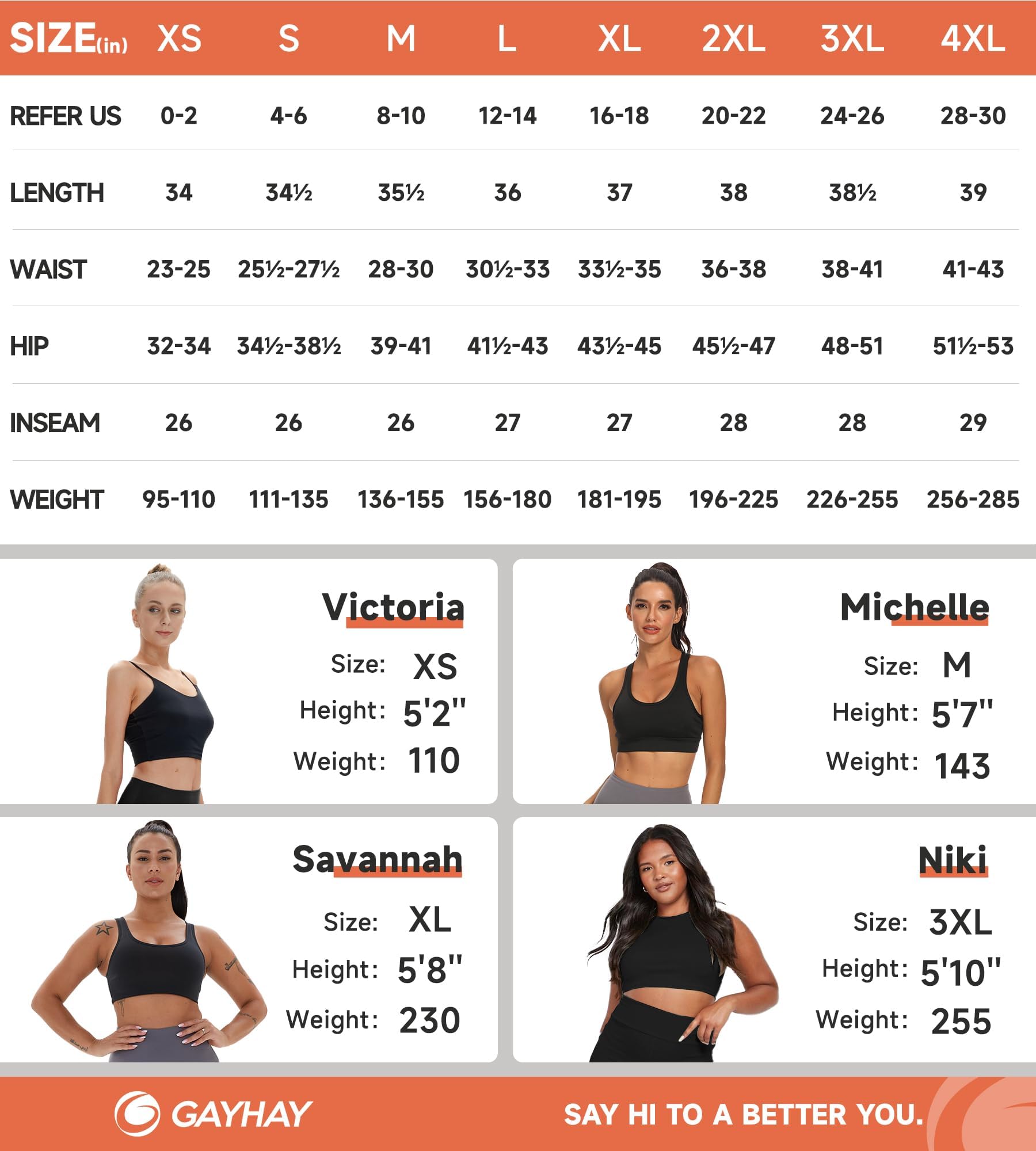 GAYHAY High Waist Yoga Pants with Pockets, Leggings for Women Tummy Control Compression Workout Leggings for Women