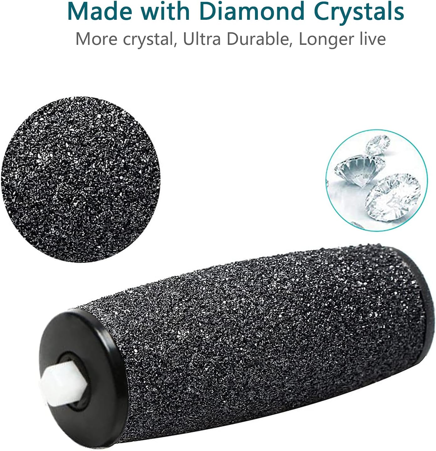 Ealicere 9 pcs Replacement Foot File Roller Heads,Foot File Refills