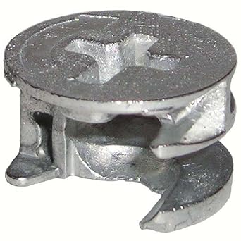 15mm x 9.5mm Thin Cam Lock Disc Nut Furniture Connector Fastener 10 Pieces ...