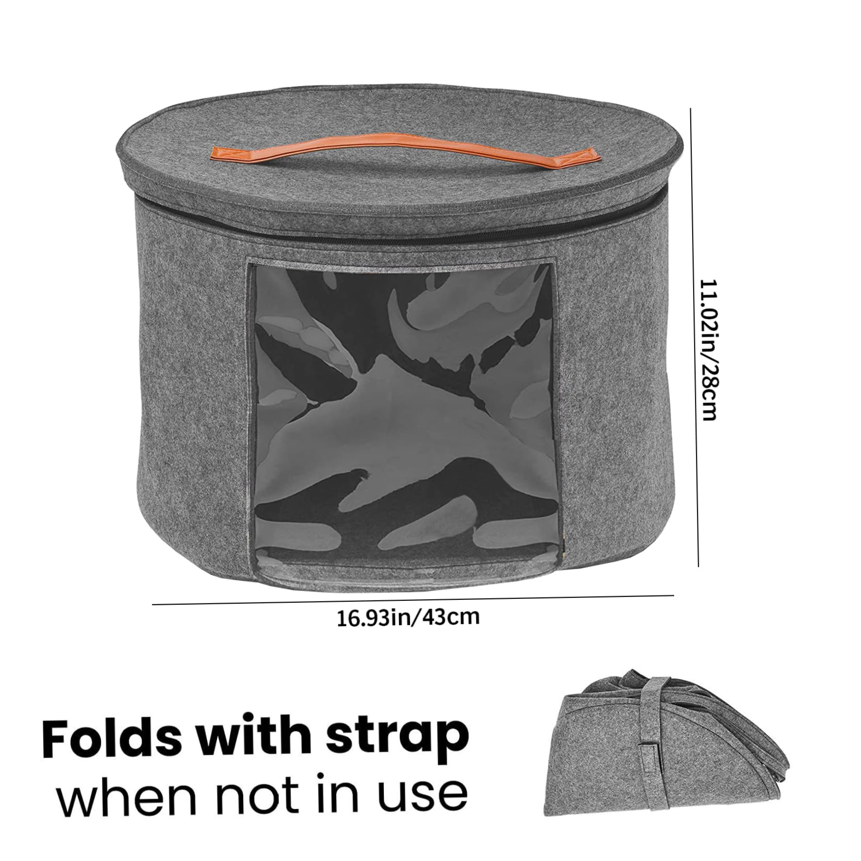 CAKEEYUM Hat Box Hat Boxes Storage Boxes with Lids Storage