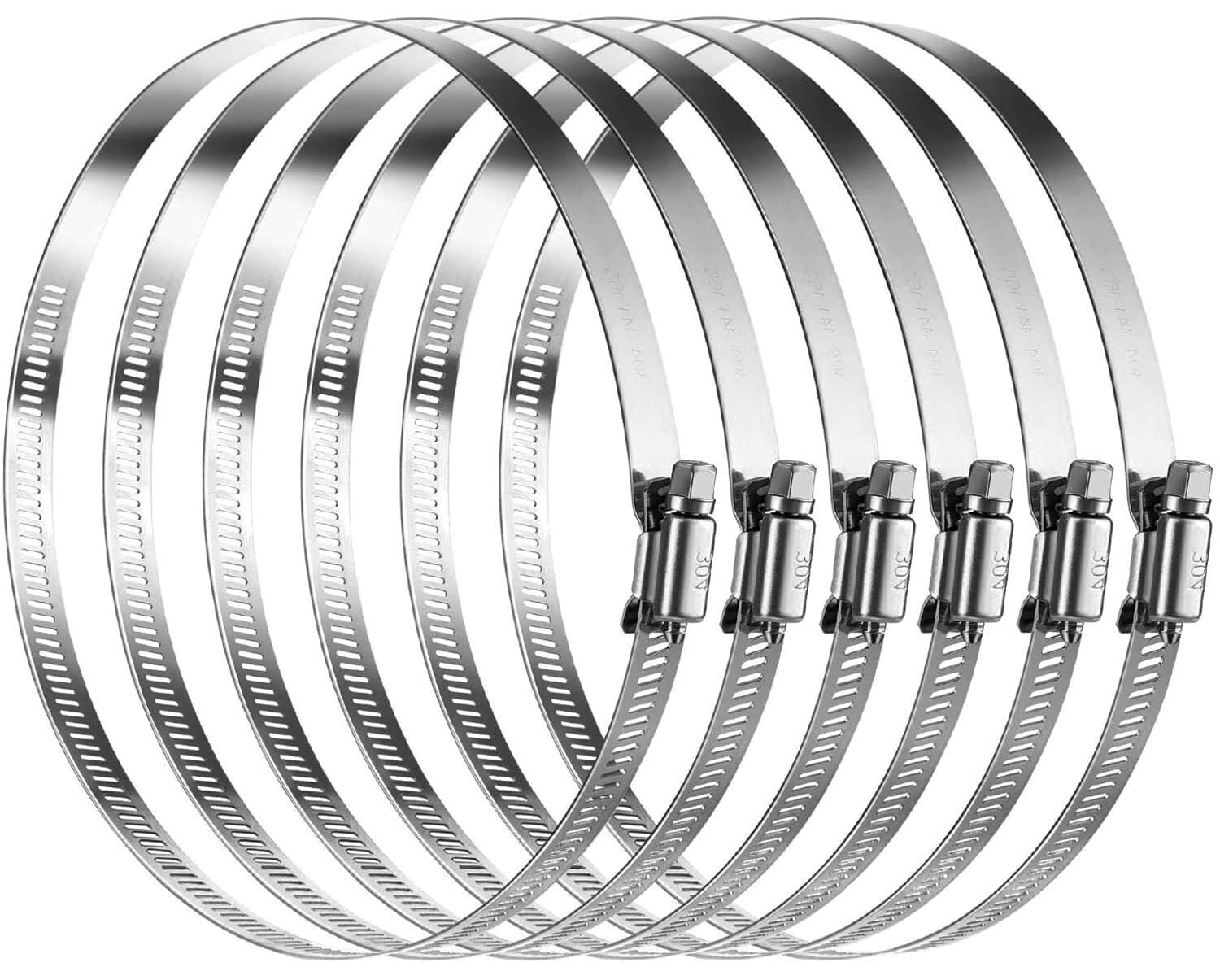 Colliers de serrage en acier inoxydable 304 pour fixation haute résistance 141-165mm