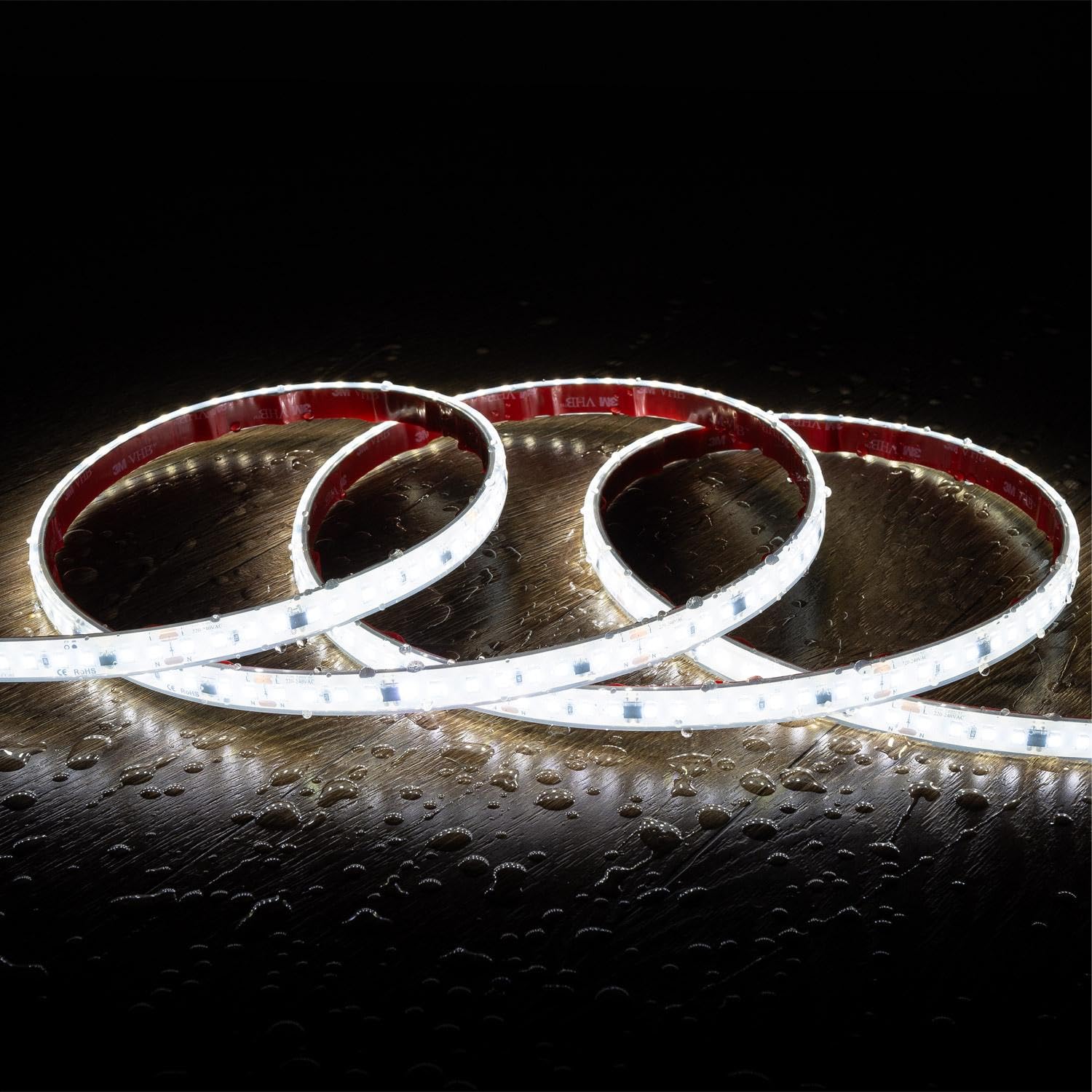 LEDKIA Tira LED Regulable 220V SMD Autorrectificada 120 LED/m 14W/m 1680lm/
