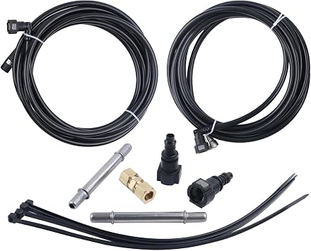 MUCO Nylon Fuel Line kit FLFG0340 For Chevy GMC Silverado Sierra 1500 2500 3500 2004 05 06 07 08 09 2010 Silverado/ Sierra1500 2500 3500 4.3l 4.8l 5.3l 6.0l 8.1l Pickup Fuel Lines Kit