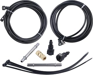 MUCO Nylon Fuel Line kit FLFG0340 Fuel Lines Kit For Chevy GMC Silverado Sierra 1500 2500HD 2004 05 06 07 08 09 2010 Silverado/ Sierra1500 2500 3500 4.3l 4.8l 5.3l 6.0l 8.1l Pickup