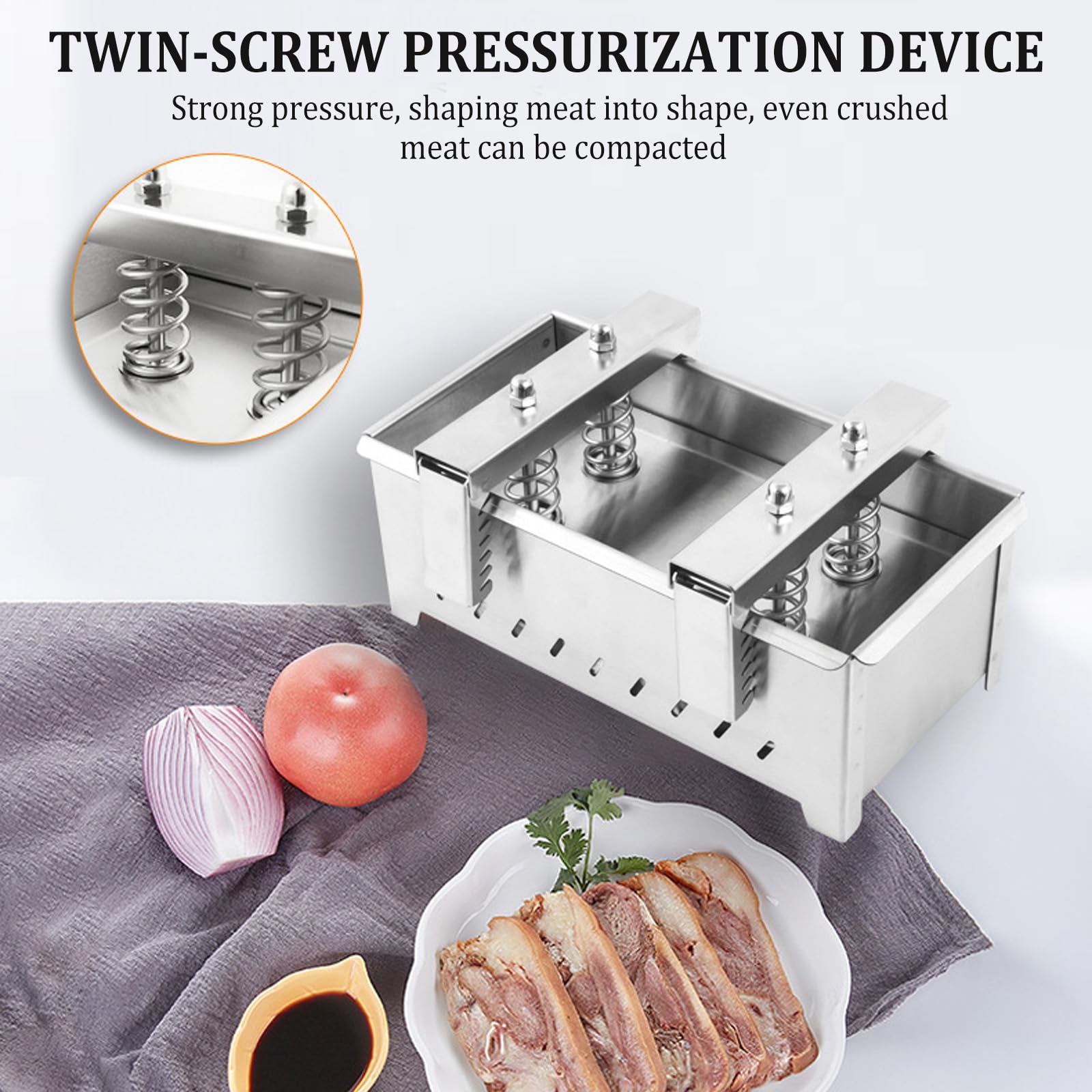 Pressa per carne in acciaio inox