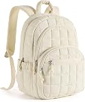 BAGSMART College Laptop Backpack, Travel Laptop Backpack for Women, Quilted Casual Daypack