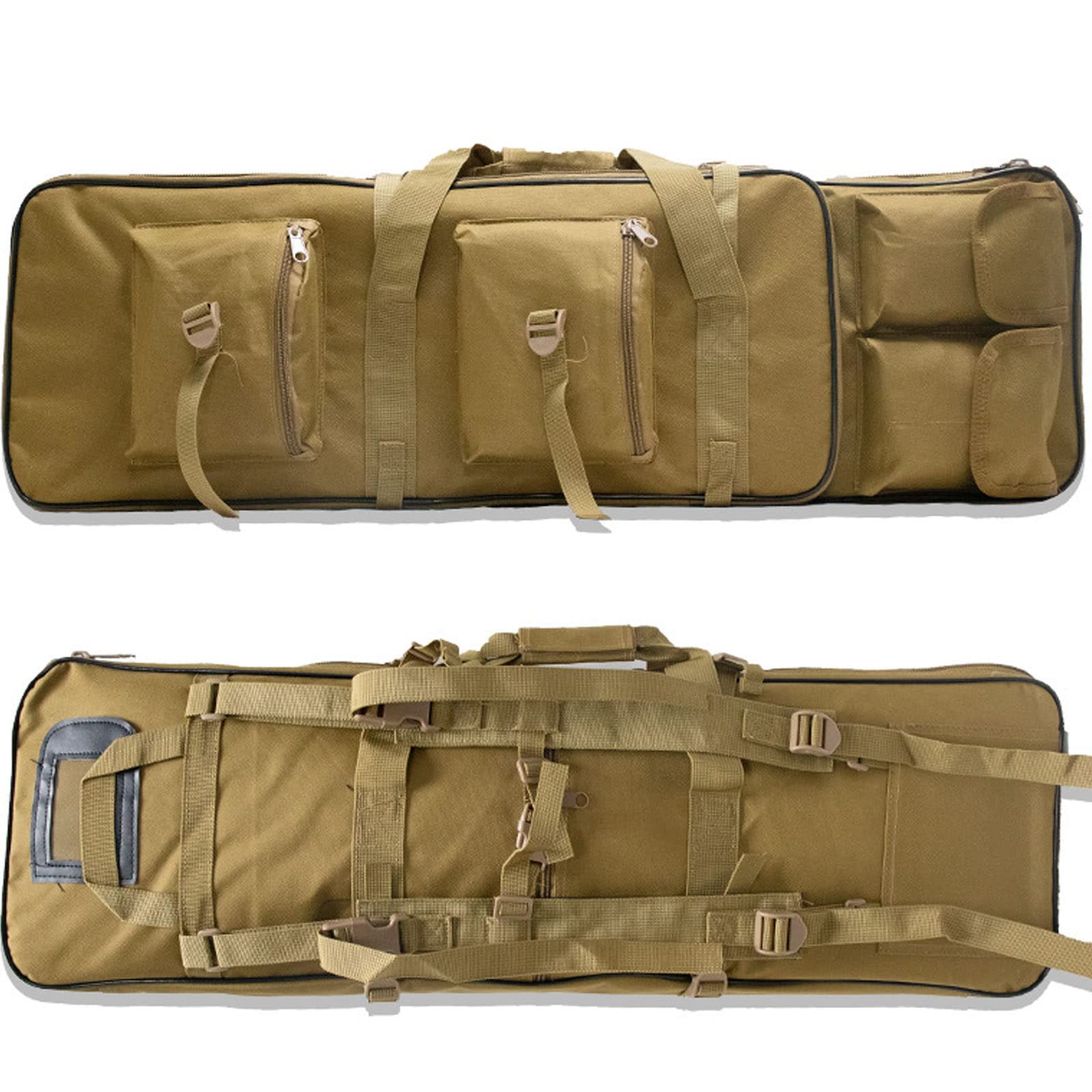 Etui na karabin taktyczny Zewnętrzny miękki karabin torba na polowanie Etui na pistolet wędkarski,600D Oxford materiał,85CM100CM120CM,Kolor:czarny,zielony,żółty,cp,Yellow-120CM