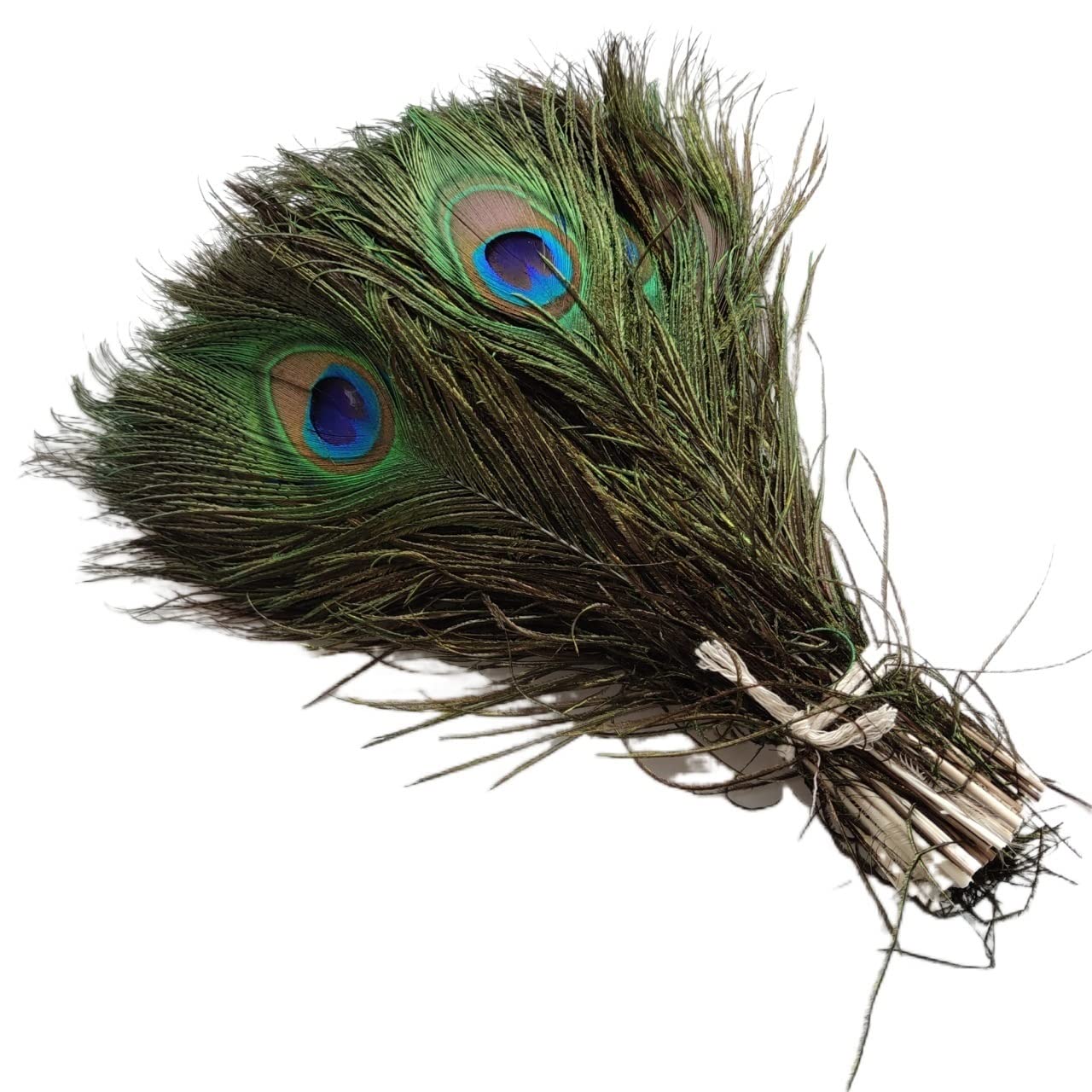 Pióra z pióra pawia, Pióra pawie w kolorze naturalnym, 25-30 cm, opakowanie 10 sztuk, dekoracja DIY