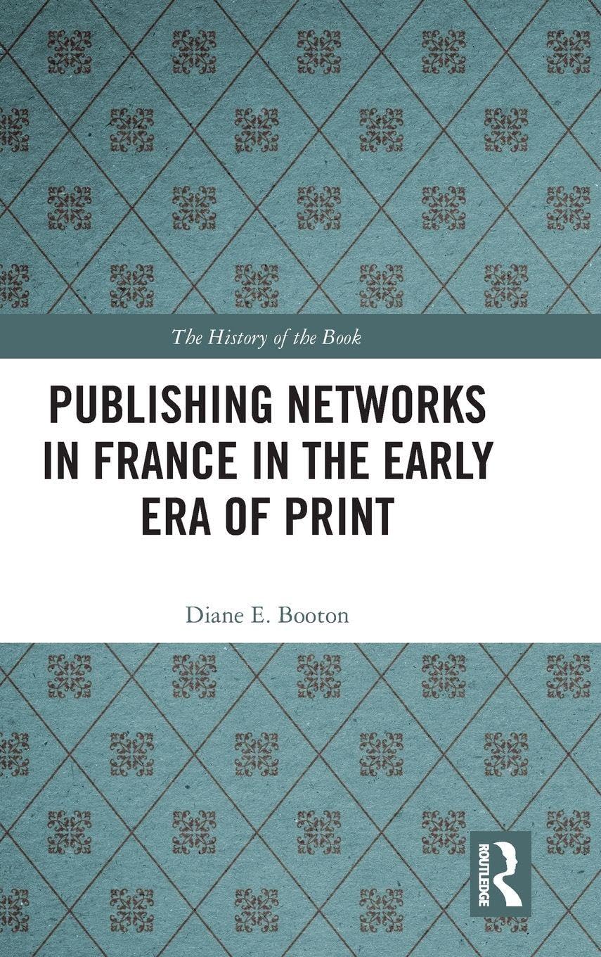 Publishing Networks in France : livre sur l'histoire de l'imprimerie et de l'édition