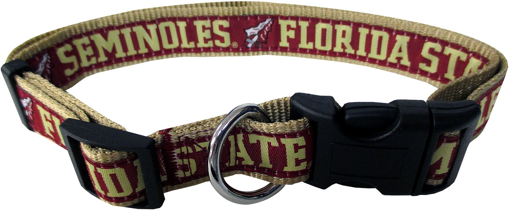 Pets FirstCollegiate PET Collar OLD VERSION Florida State Seminoles Dog Collar, Size Large. Best Sports Team Collar for Dogs & Cats. A Shiny & Colorful Dog & Cat Collar Licensed by The NCAA