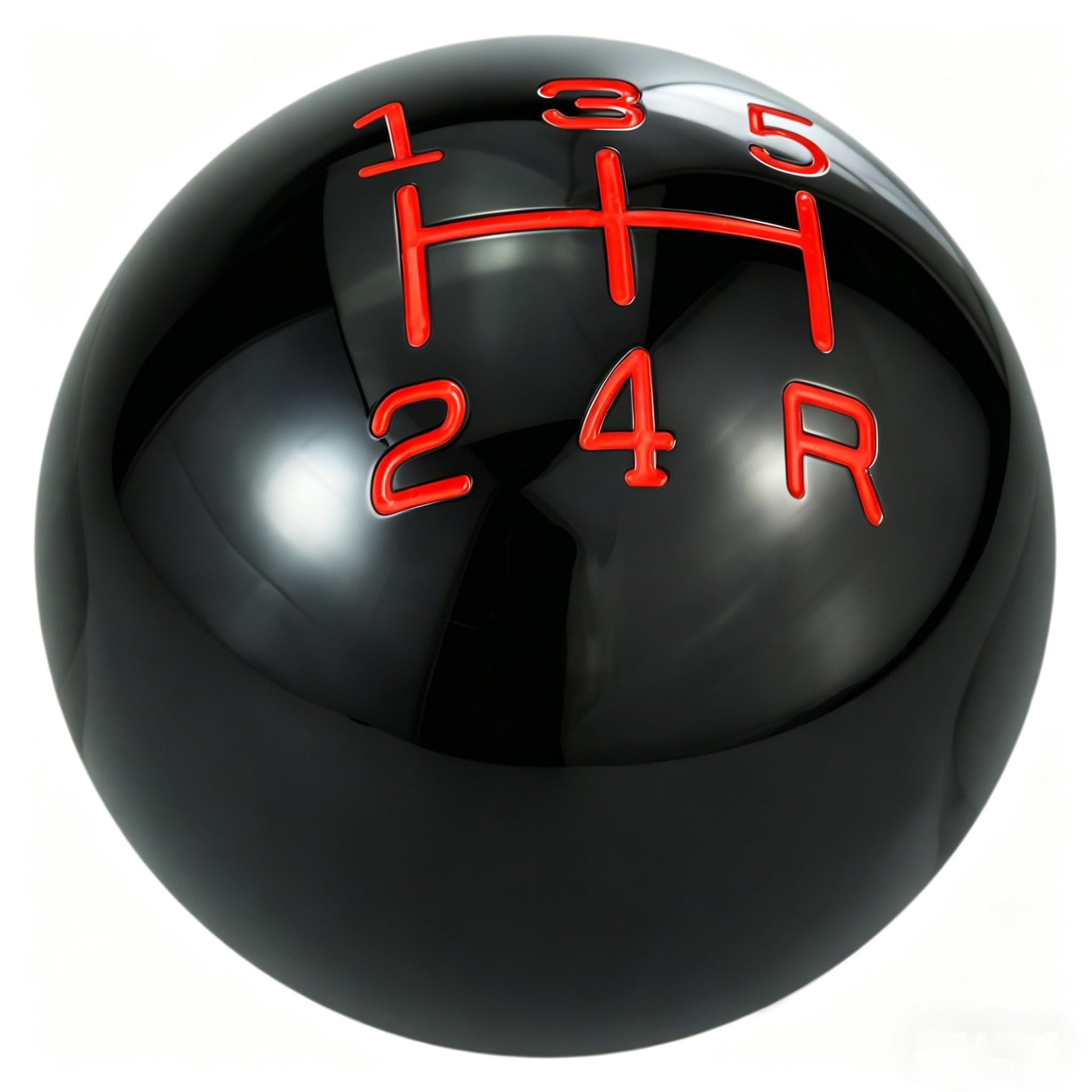Temzzer Shift Knob Ball Gear Stick Resin Shifter Knob for Most Manual Automotive Vehicles (Black 3)