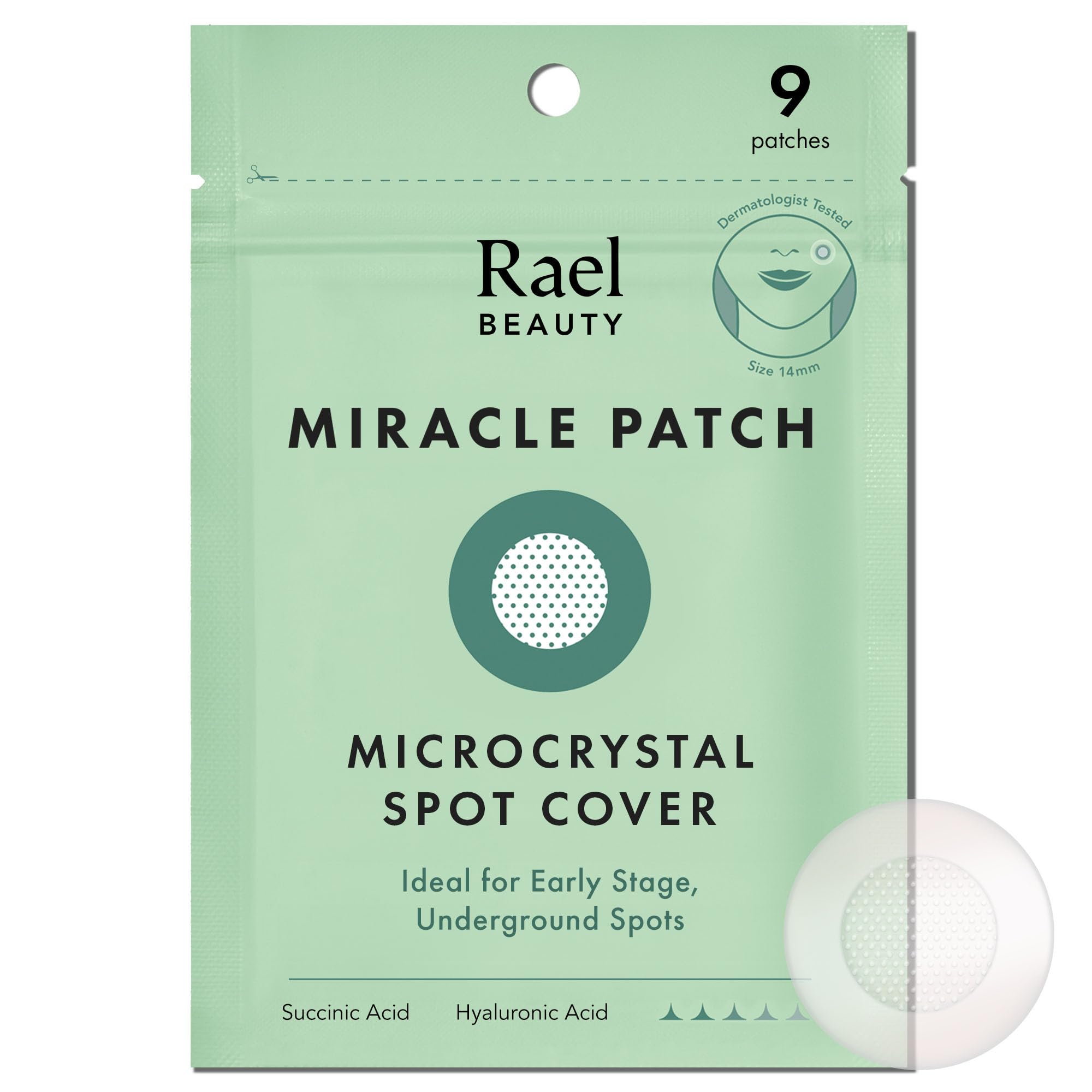 Rael Microneedle Technology Acne Healing Patch,9 Patches