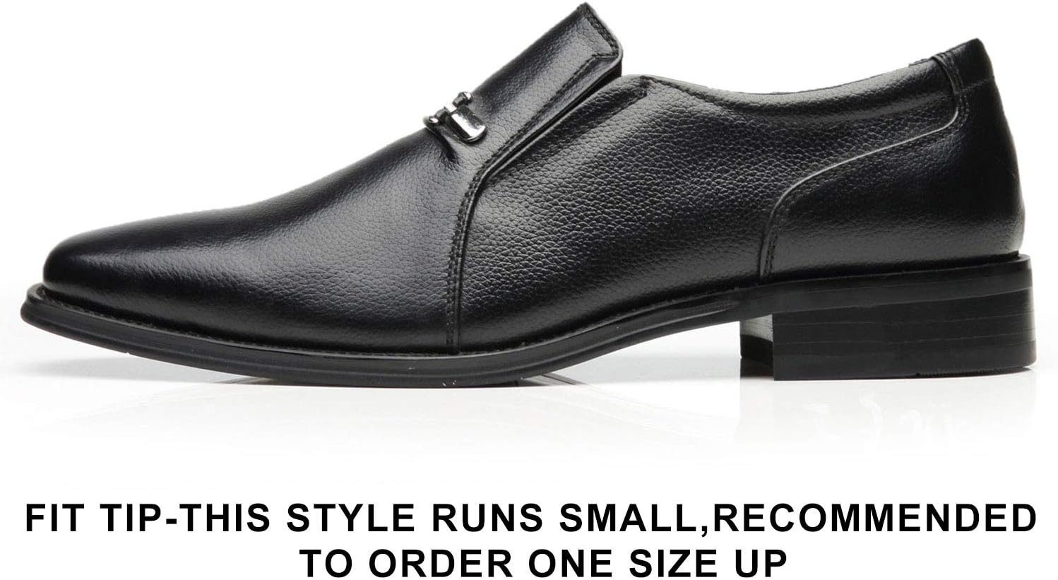 La Milano Men's Slip On Loafers Business Casual Comfortable Classic Leather Dress Shoes for Men, Loaf-4-black, 11 - Image 2